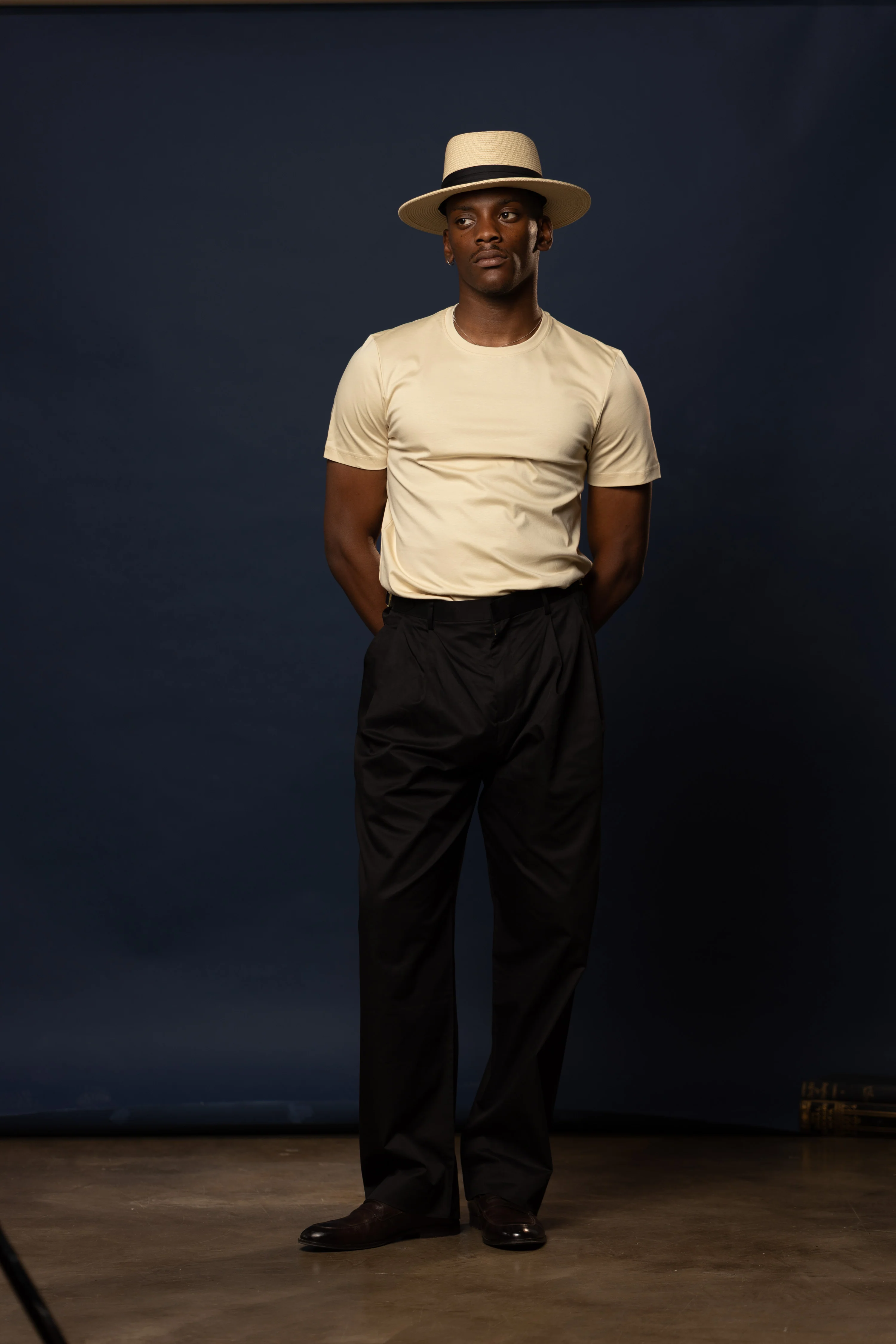 Luxe Mercerised Cotton Tee (Cream) - Image 3