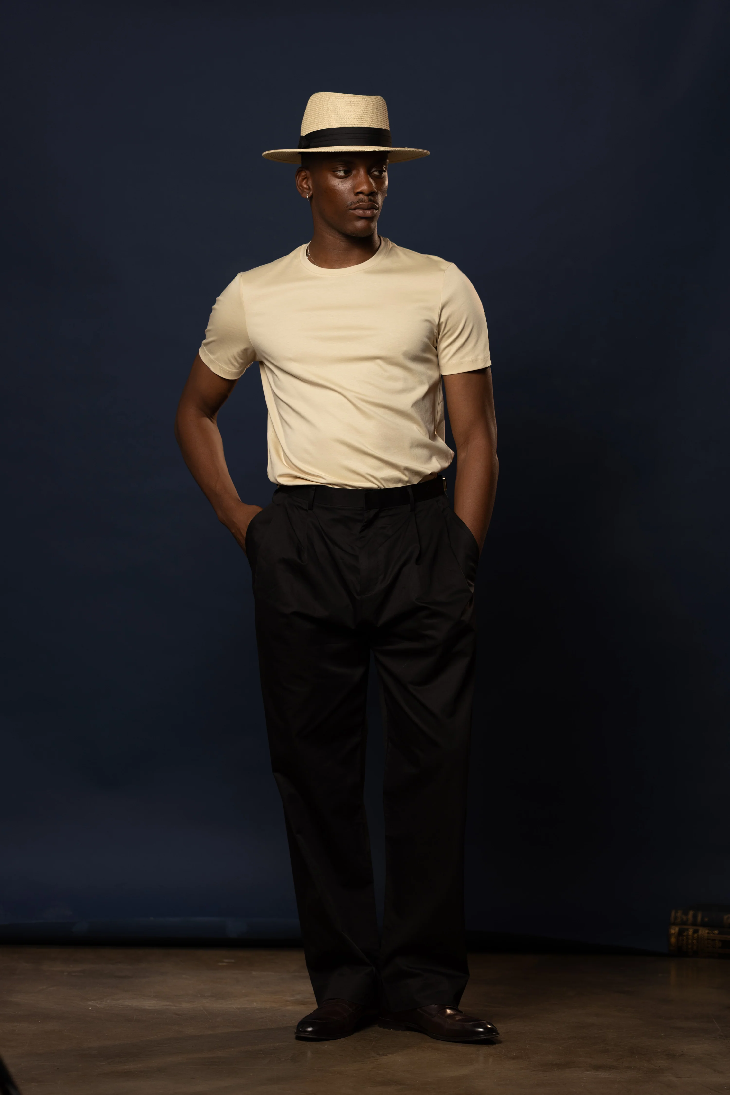 Luxe Mercerised Cotton Tee (Cream) - Image 4