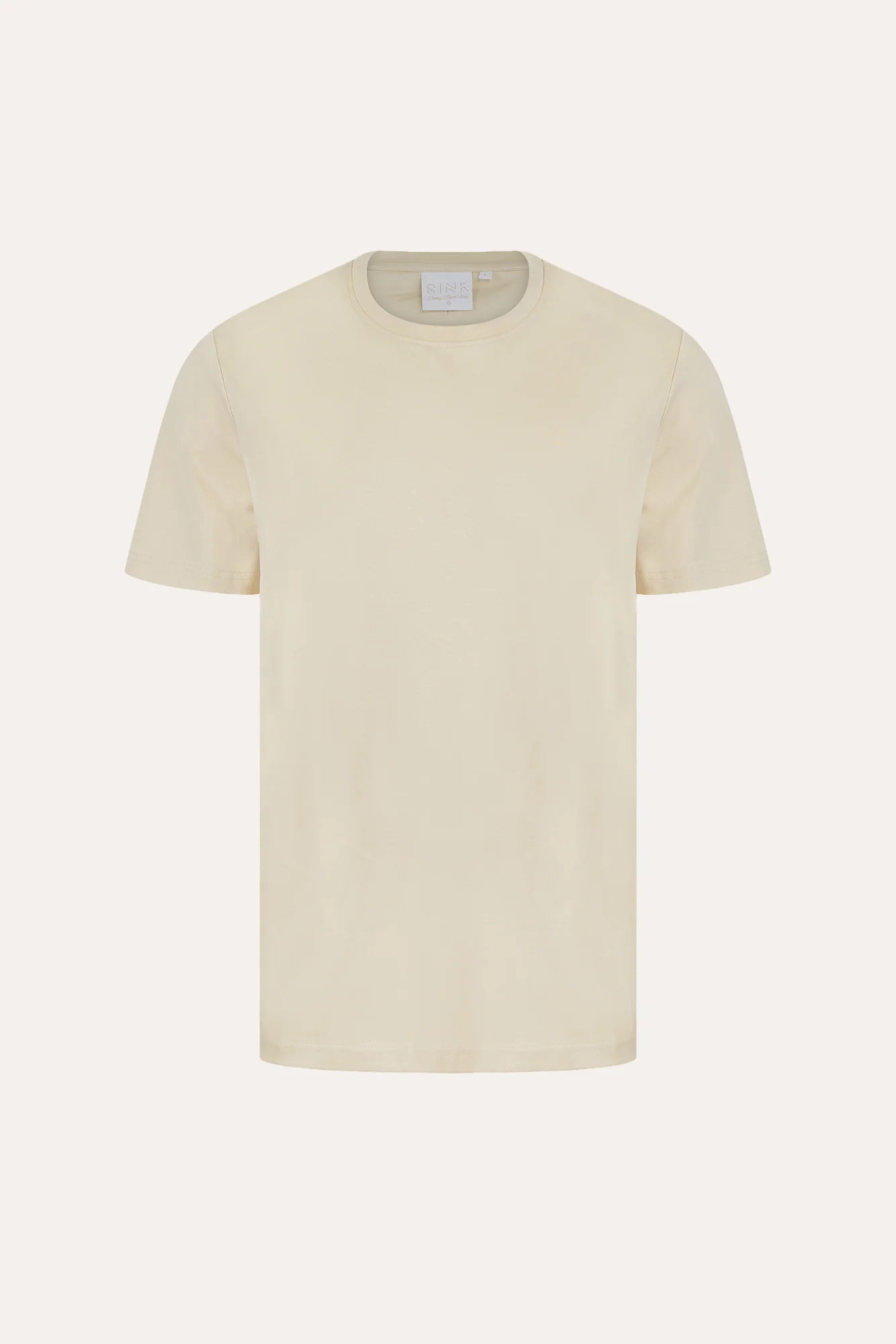 Luxe Mercerised Cotton Tee (Cream) - Image 5