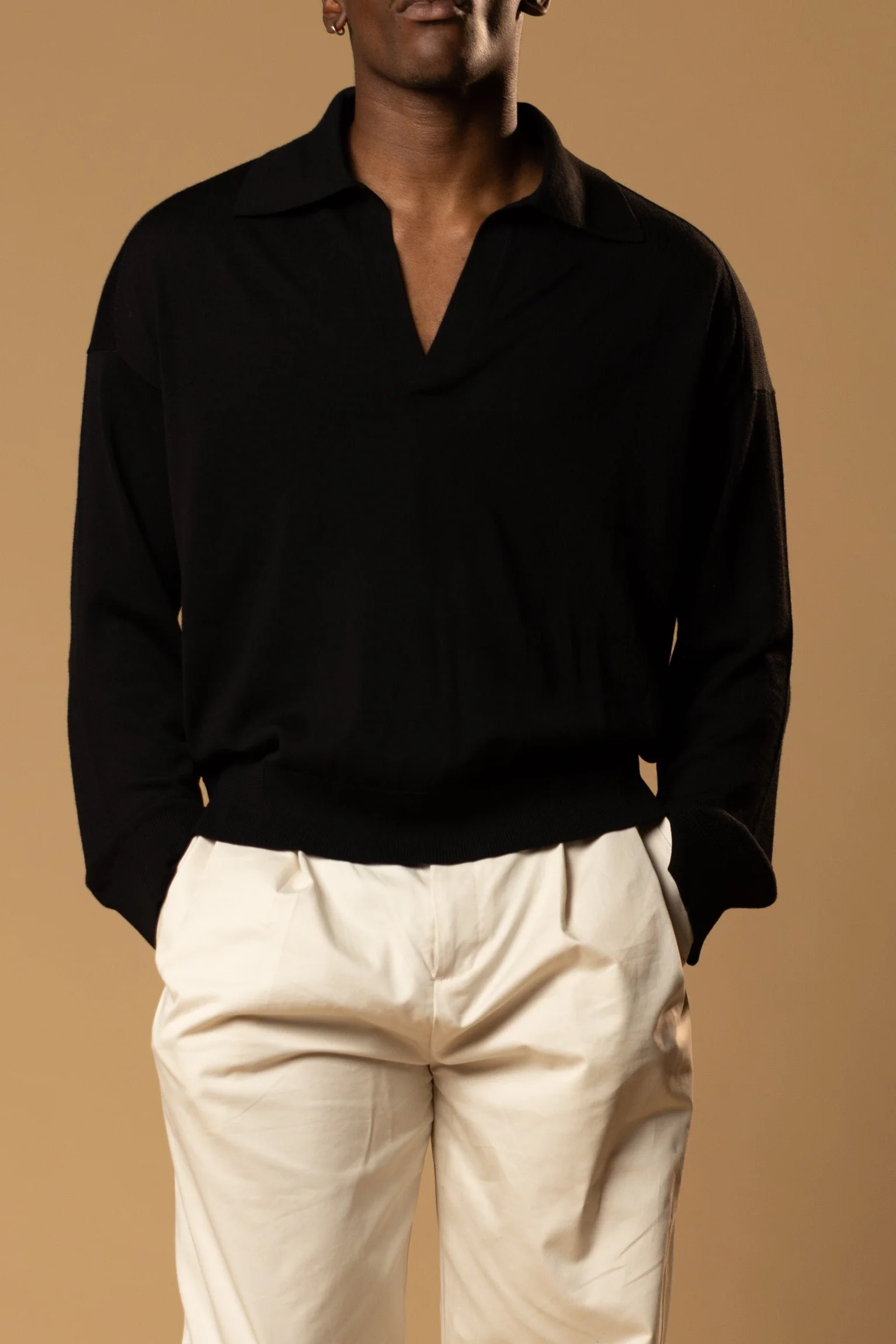 Luxe Merino Wool Long Sleeve (Black)
