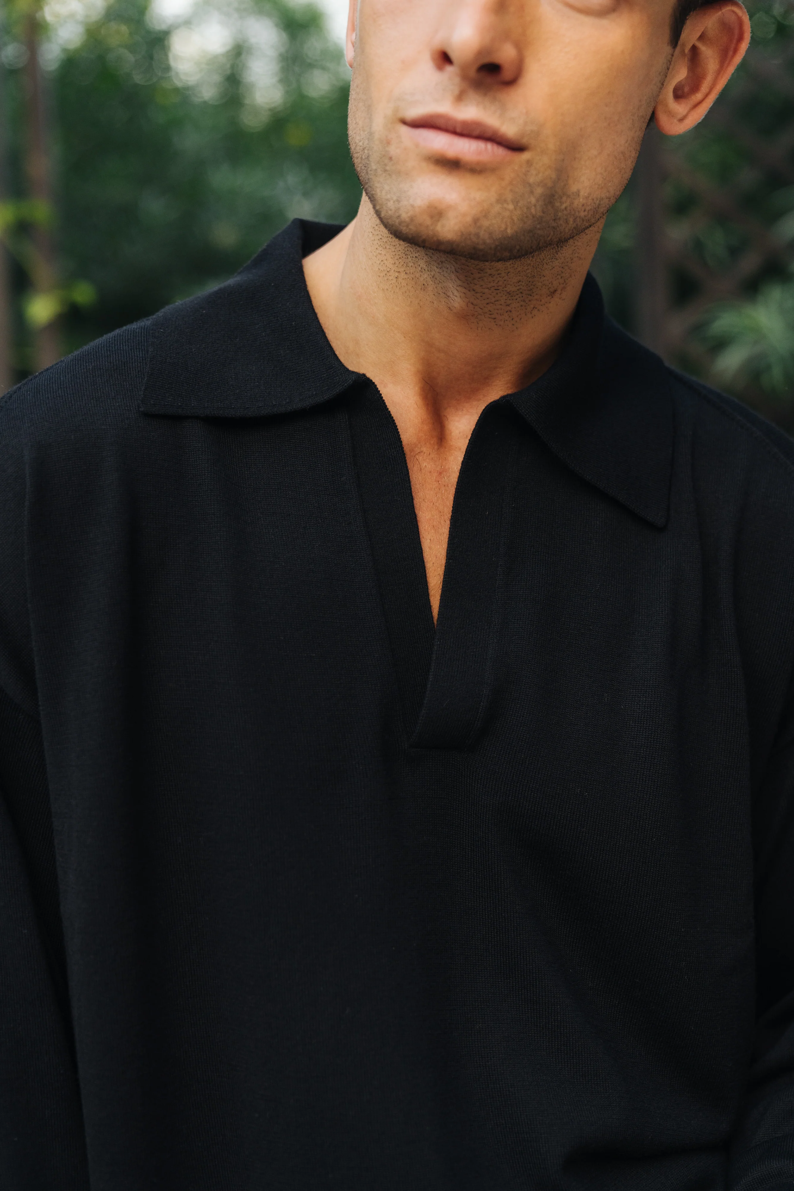 Luxe Merino Wool Long Sleeve (Black) - Image 10
