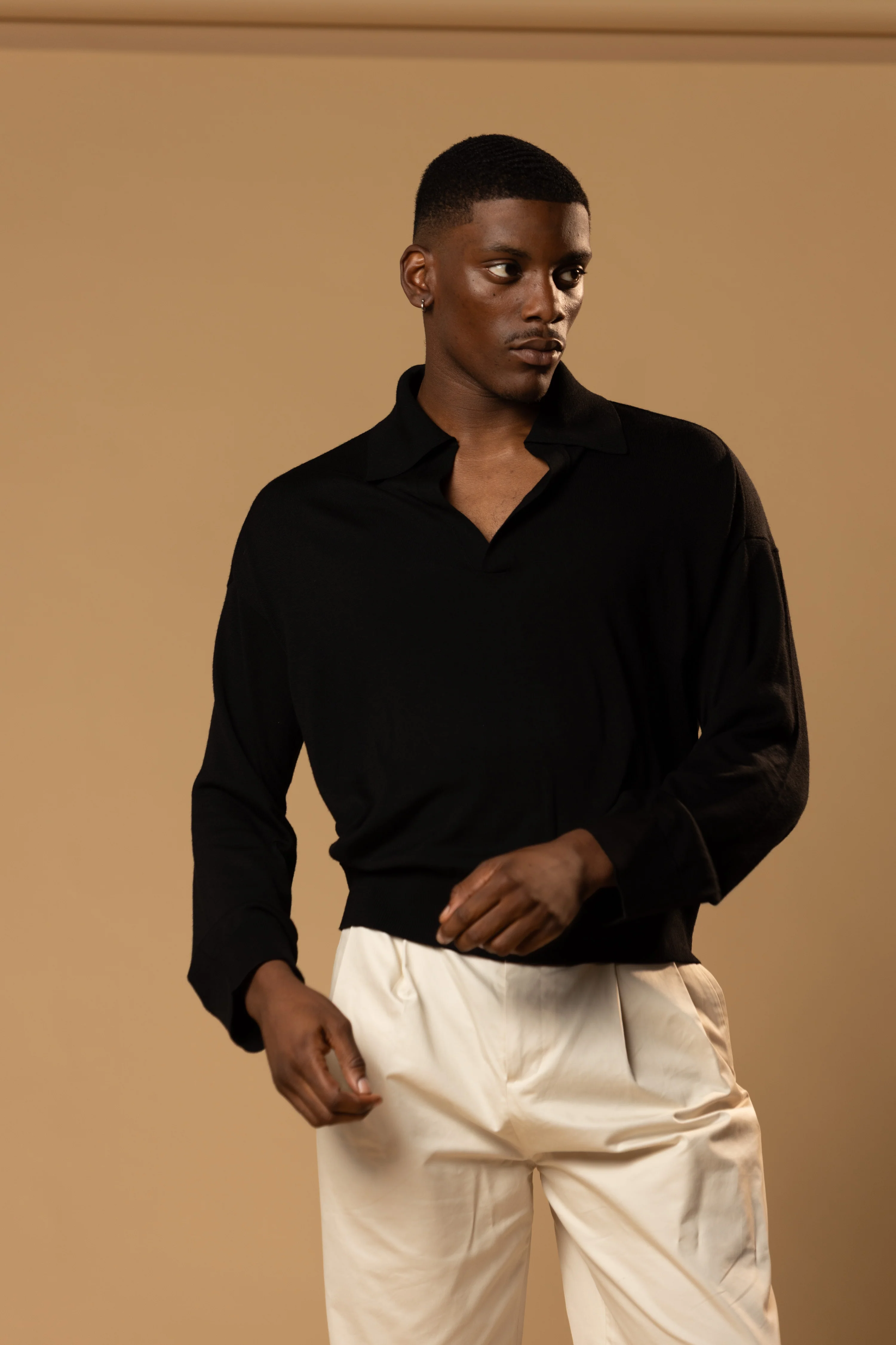 Luxe Merino Wool Long Sleeve (Black) - Image 7