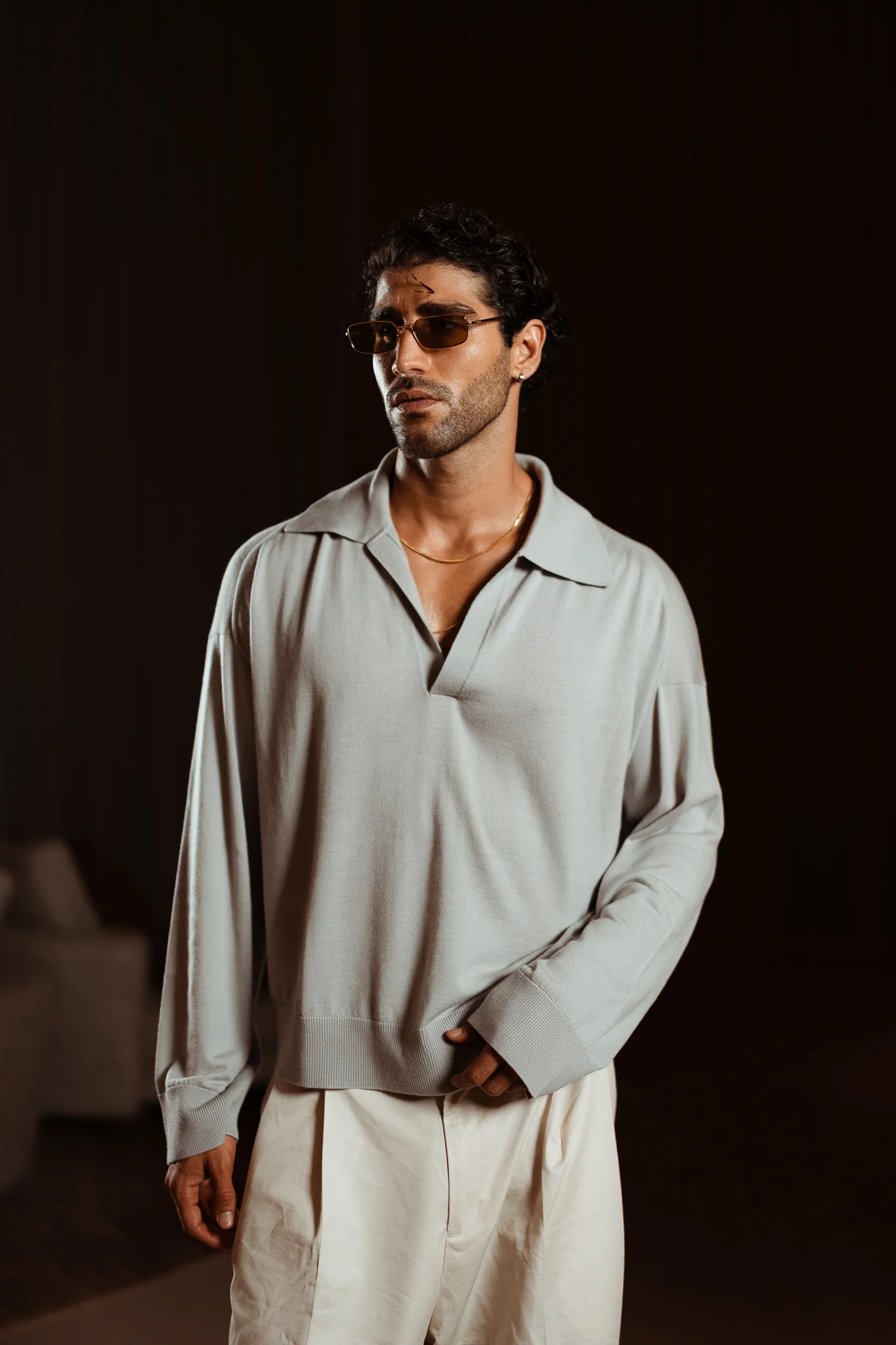 Luxe Merino Wool Long Sleeve (Grey) - Image 4
