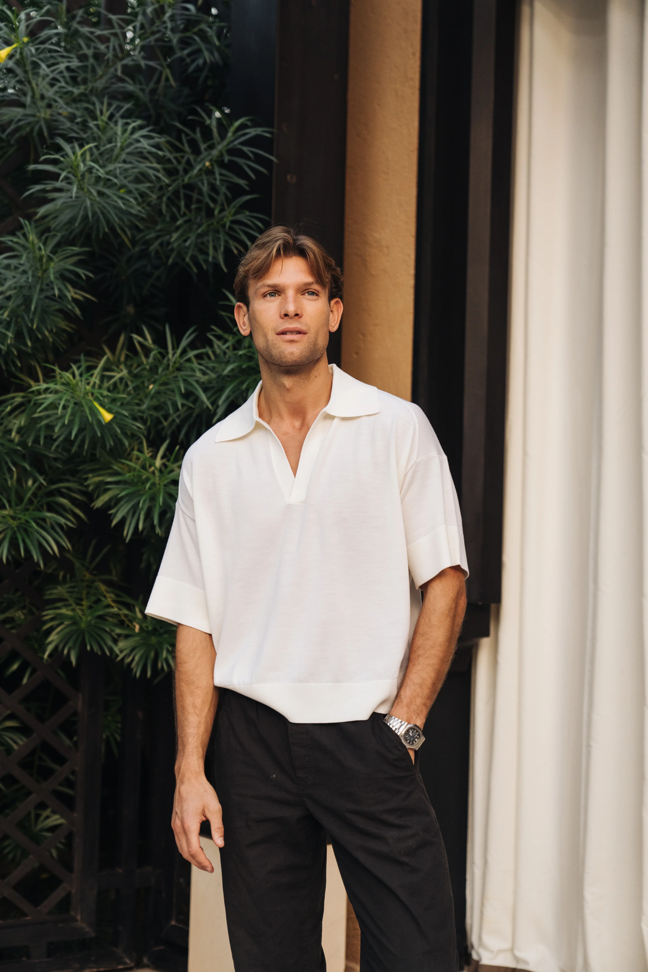 Luxe Merino Wool Short Sleeve (Cream) - Image 4