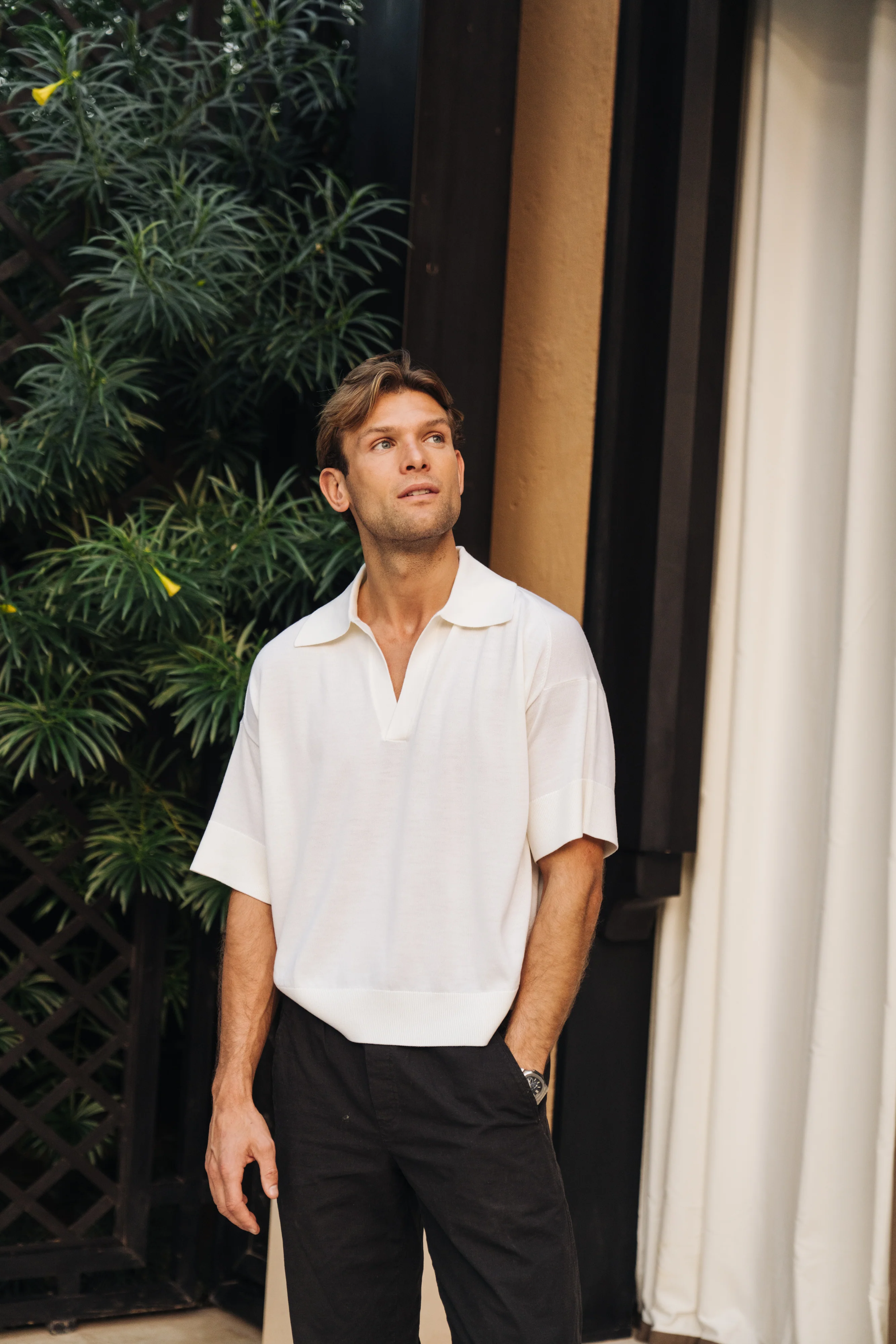 Luxe Merino Wool Short Sleeve (Cream) - Image 5