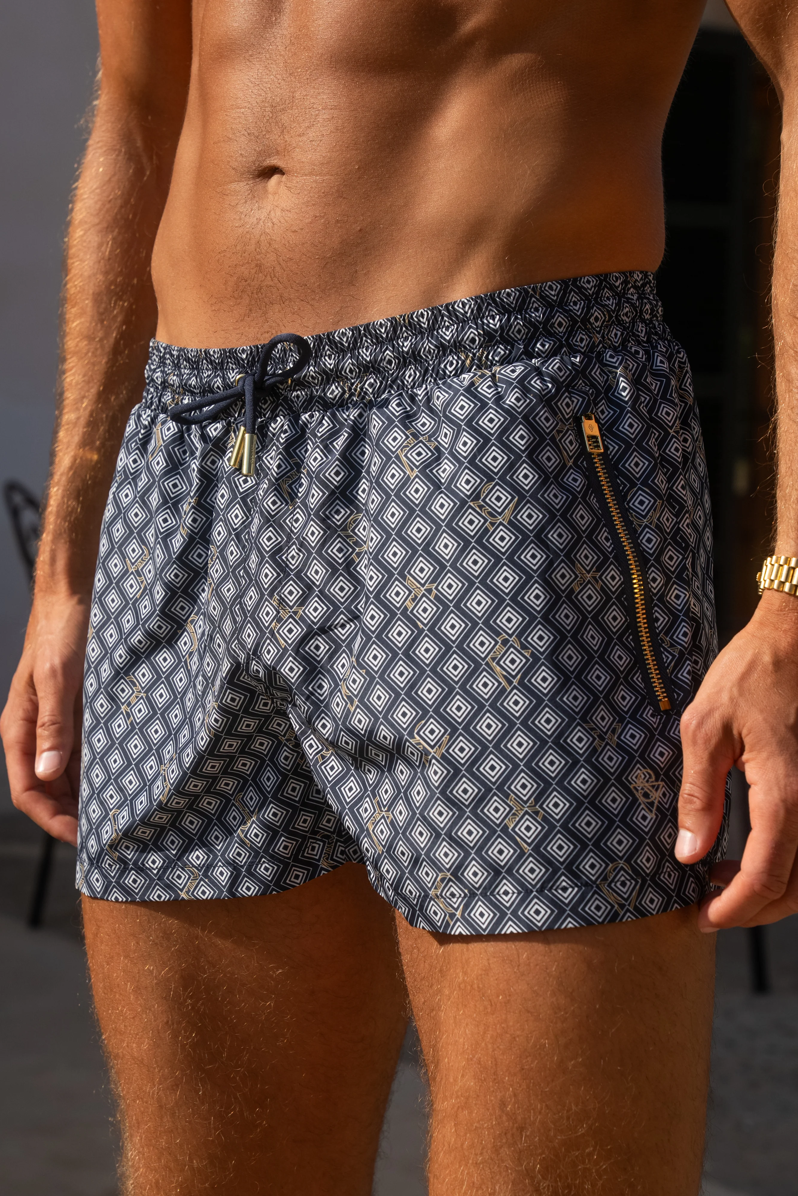 Signature Navy Meridian Swim Shorts - Image 8