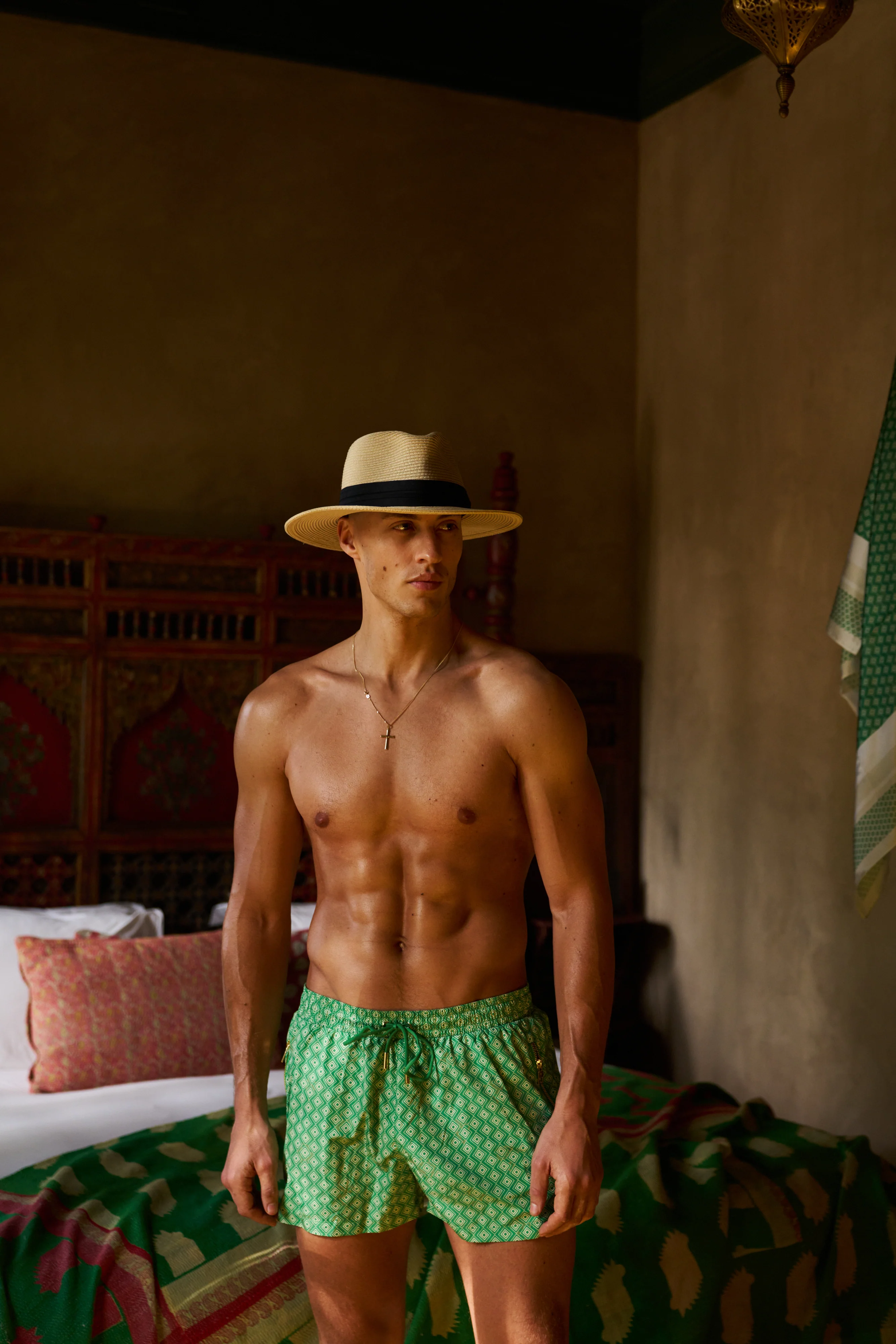 Signature Palm Green Meridian Swim Shorts - Image 5