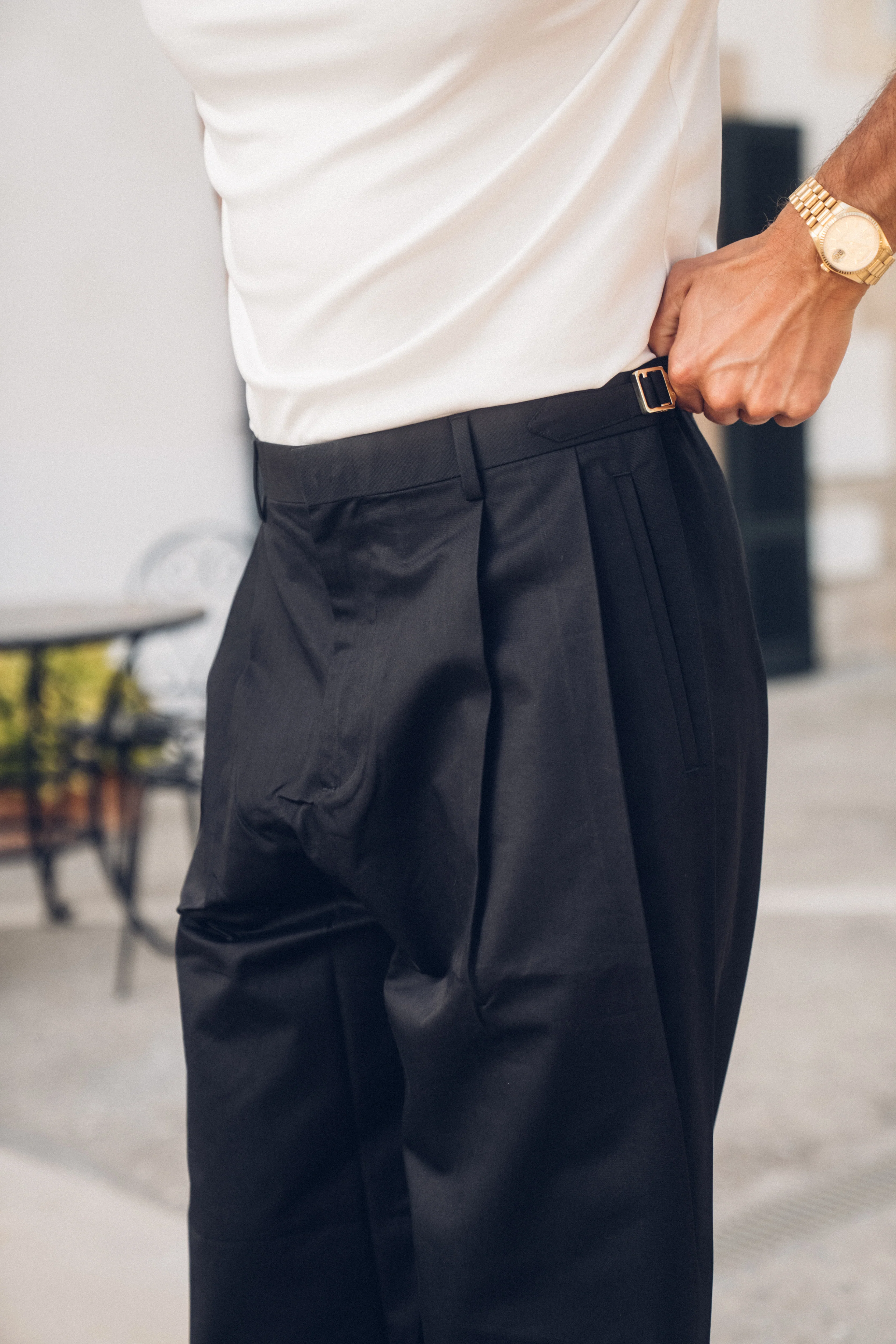 Tailored Loose Pant (Black) - Image 5