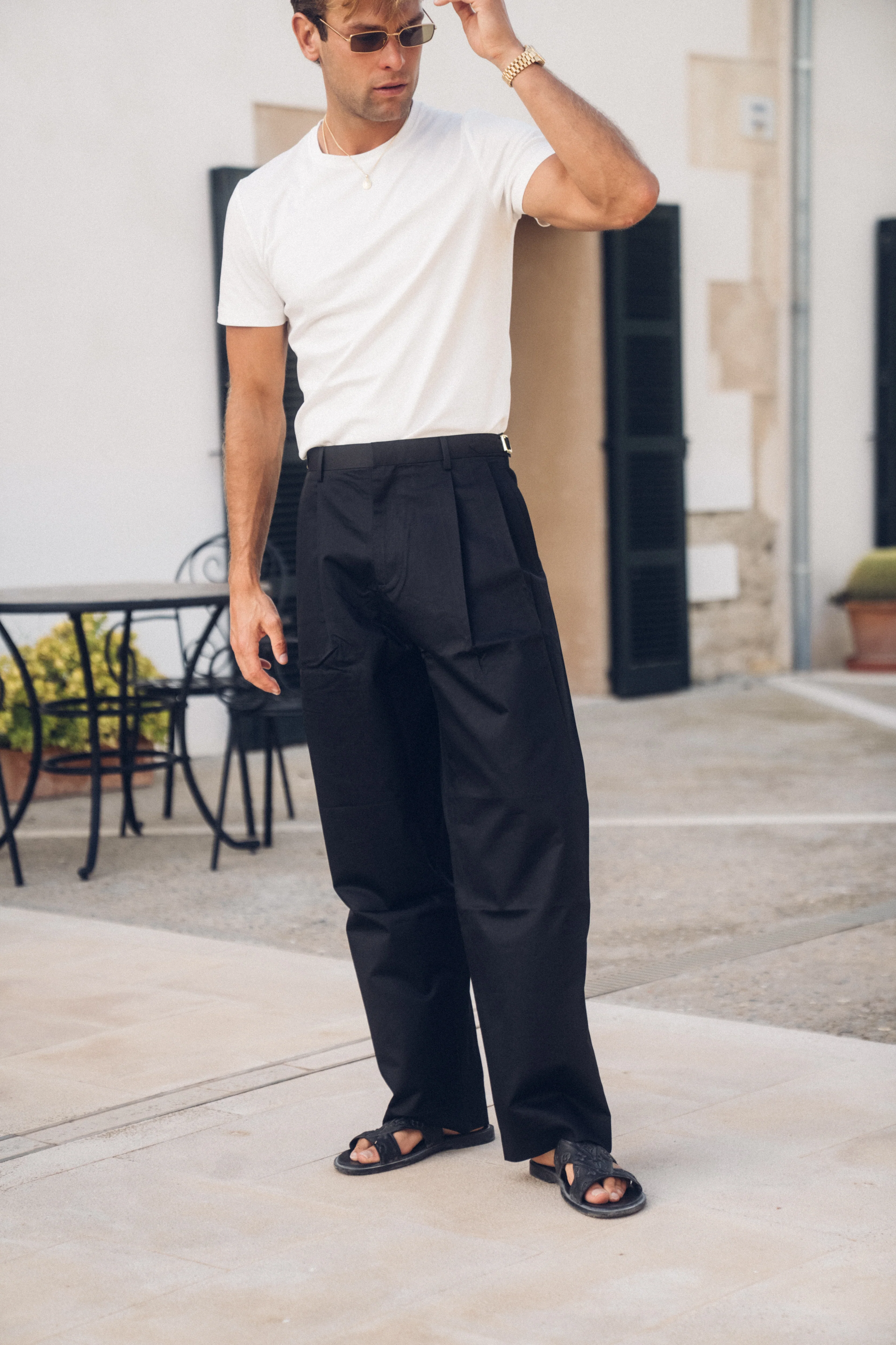 Tailored Loose Pant (Black) - Image 6