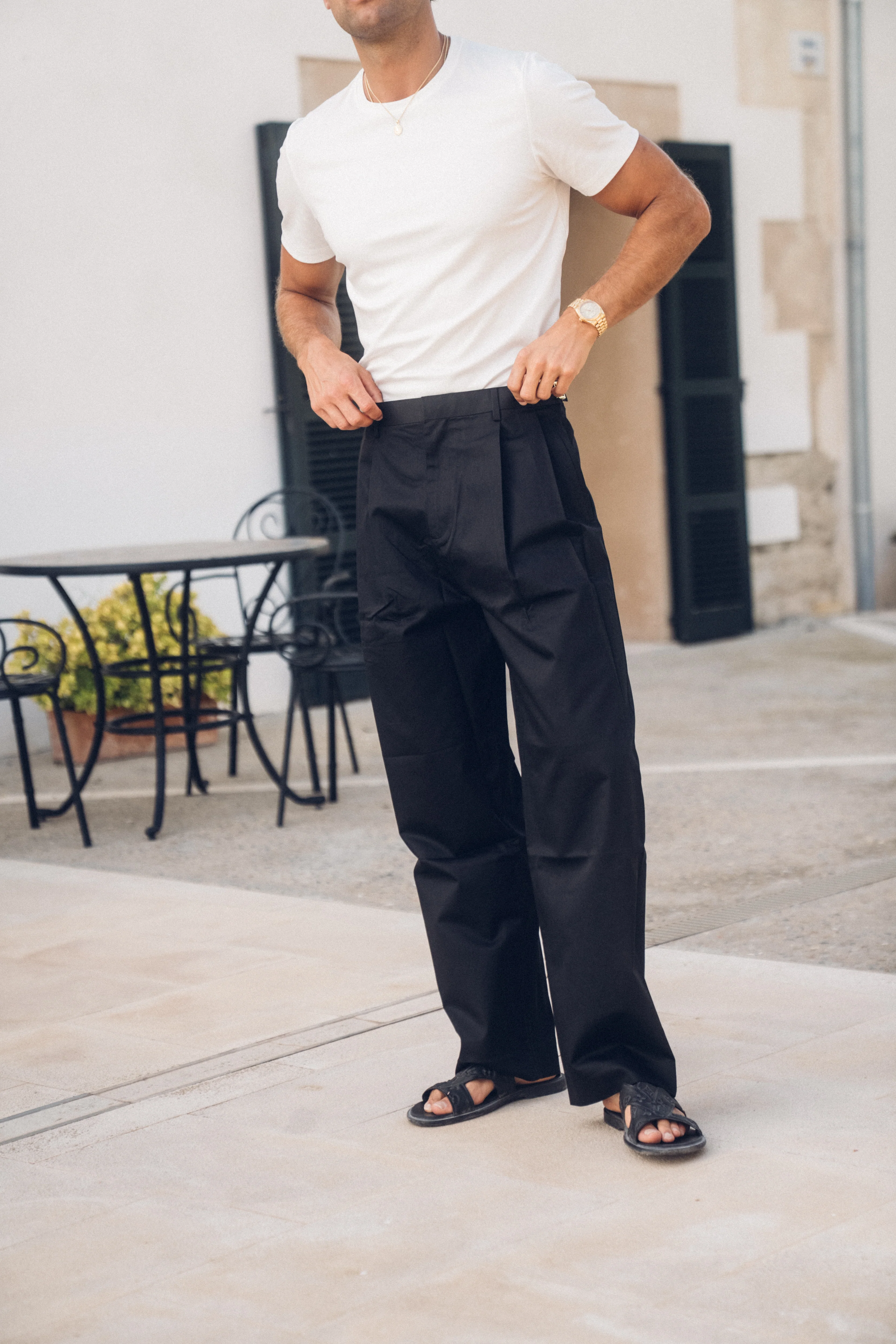 Tailored Loose Pant (Black) - Image 8